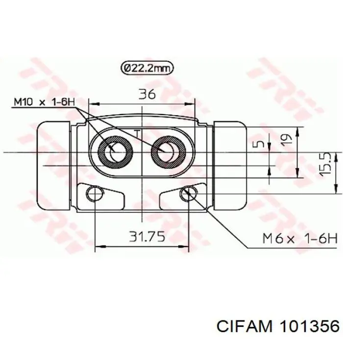 Робочий циліндр Cifam 101356