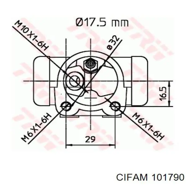 Робочий циліндр Cifam 101790