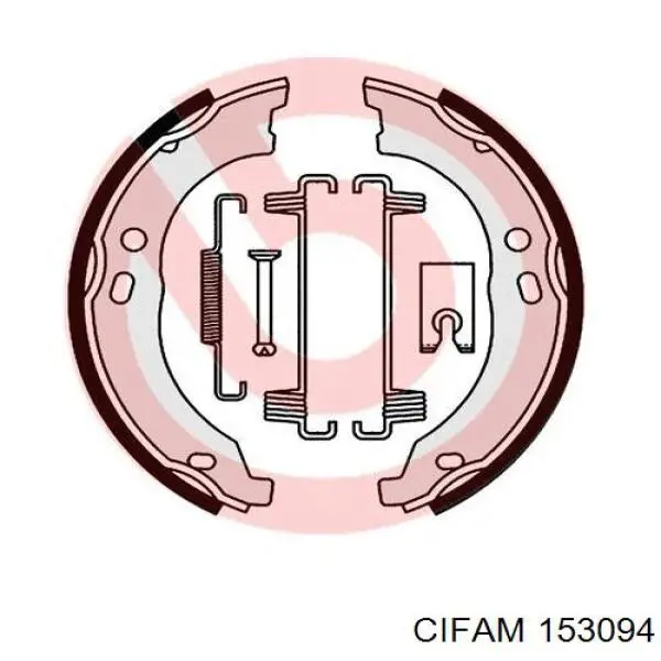 Купити 153094 Cifam Гальмівні колодки гальма стоянки
