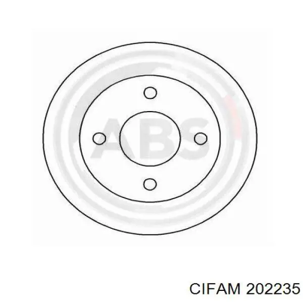 Головний гальмівний циліндр 202235 Cifam