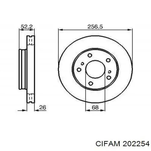 Купити 202254 Cifam Головний гальмівний циліндр