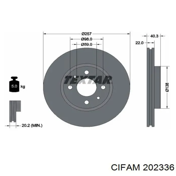 Купити 202336 Cifam Головний гальмівний циліндр