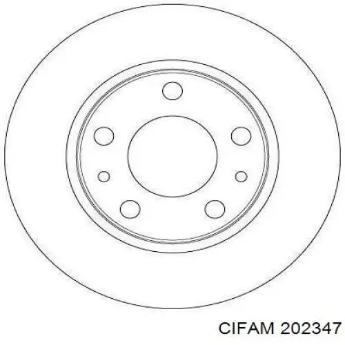 Циліндр гальмівний, головний 202347 Cifam