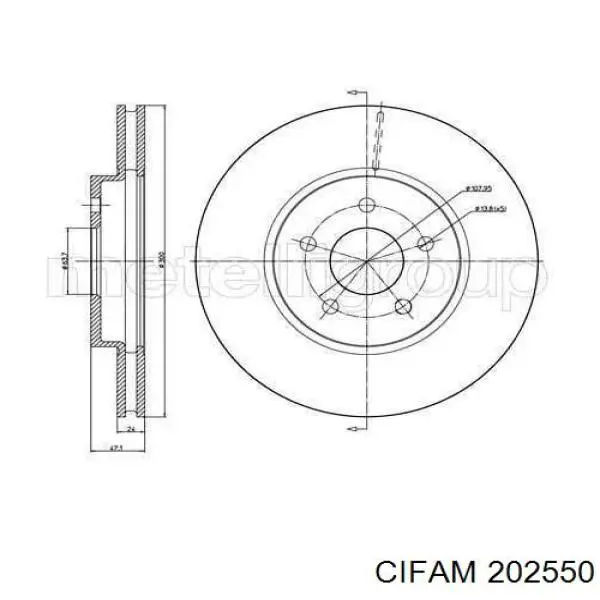 Циліндр головний гальма (Гідротормоз) Cifam 202550 ціна, від 69.00 USD