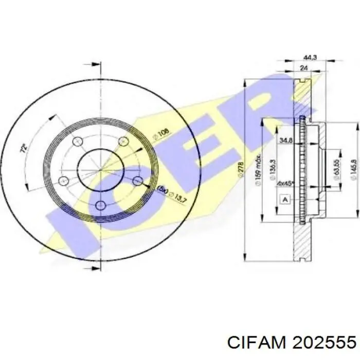 Циліндр головний гальма (Гідротормоз) Cifam 202555 ціна, від 77.44 USD