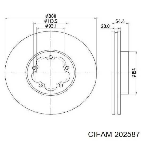 Циліндр головний гальма (Гідротормоз) Cifam 202587 ціна, від 62.79 USD