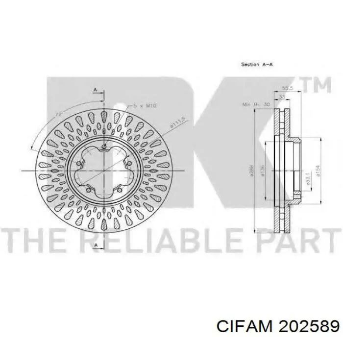 Купити 202589 Cifam Головний гальмівний циліндр
