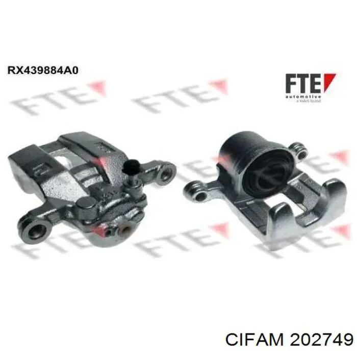 Головний гальмівний циліндр 202749 Cifam