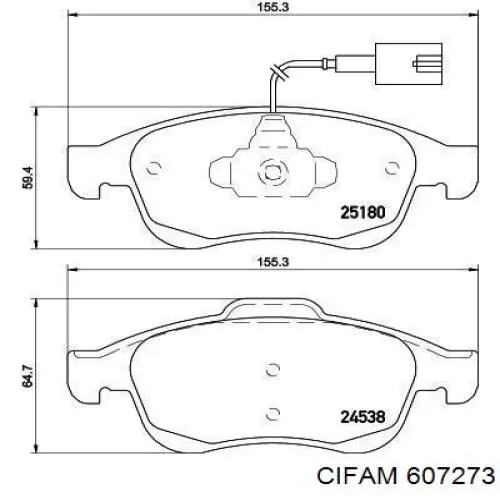 607273 Cifam Граната зовнішня