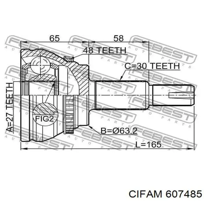 Граната колісна Cifam 607485 ціна, від 34.51 USD