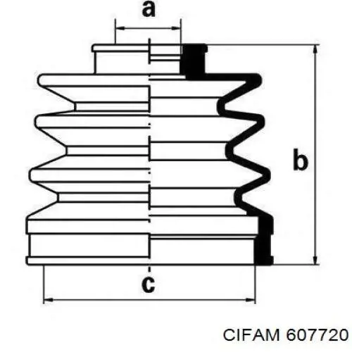 ШРУС наружный CIFAM 607720