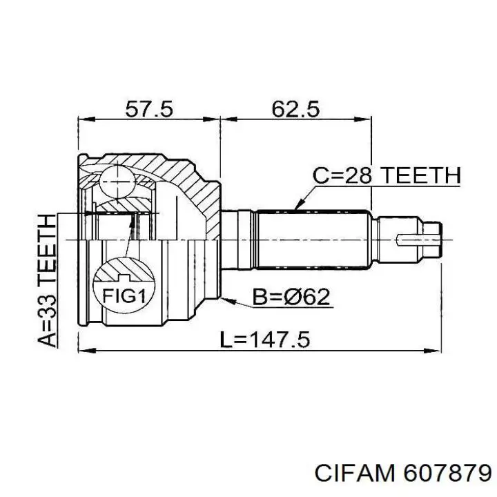 Граната колісна Cifam 607879 ціна, від 37.21 USD