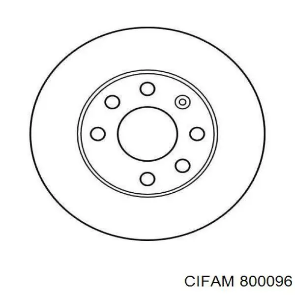 Купити 800096 Cifam Ротор гальмівний