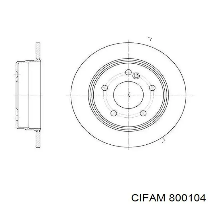 Задні дискові гальма Cifam 800104 ціна, від 17.77 USD