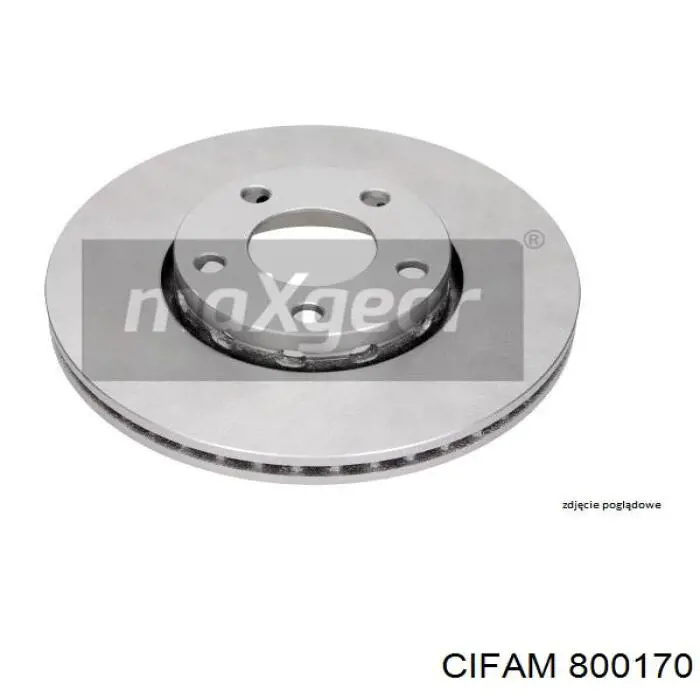 Диск гальмівний передній Cifam 800170
