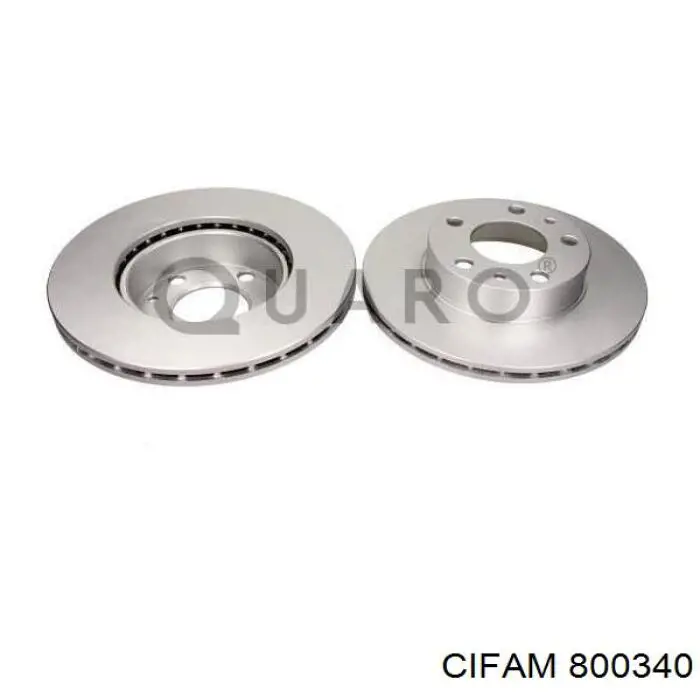 Диск гальмівний передній Cifam 800340