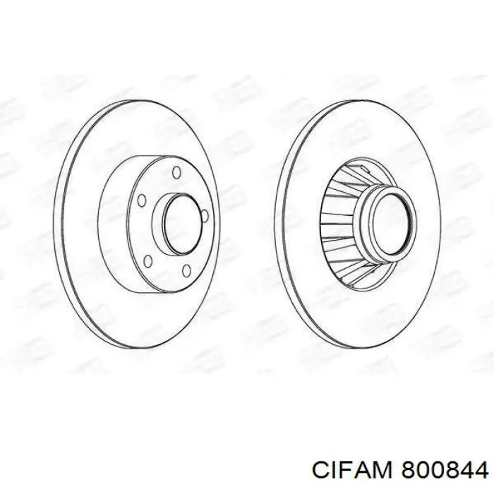 Гальмівні диски 800844 Cifam