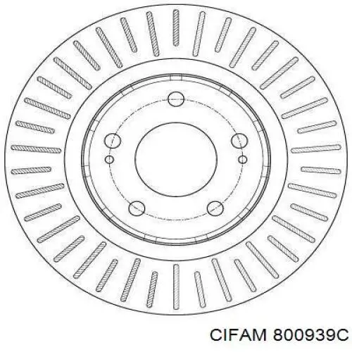 Купити 800939C Cifam Ротор гальмівний
