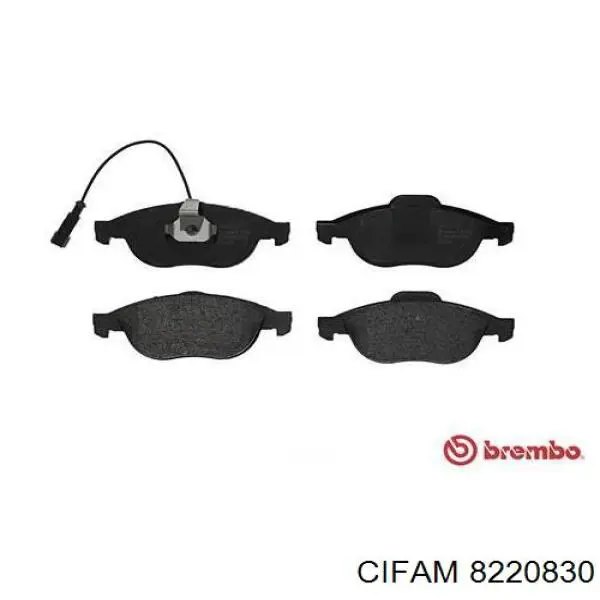 Купити 8220830 Cifam Колодки гальмівні передні, дискові