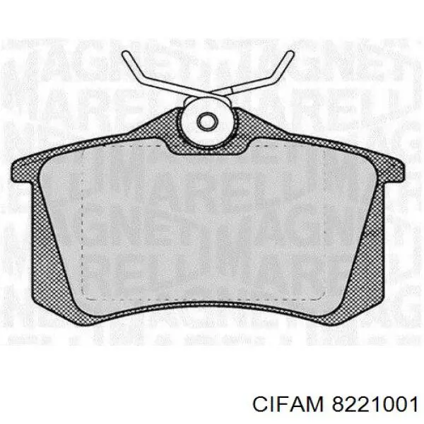 Задні гальмівні колодки 8221001 Cifam