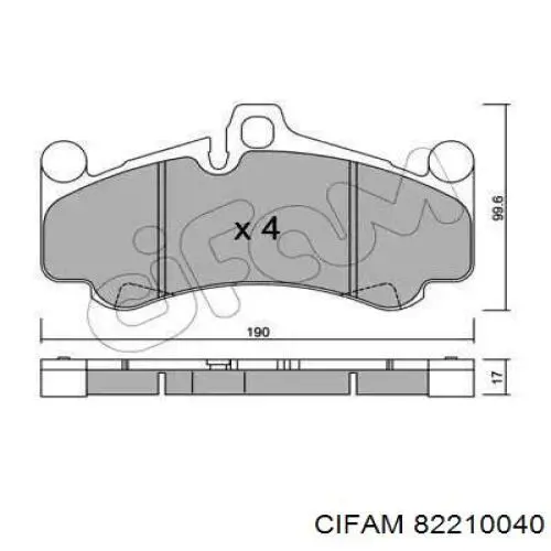 Купити 99735194891 Porsche Колодки гальмівні передні, дискові