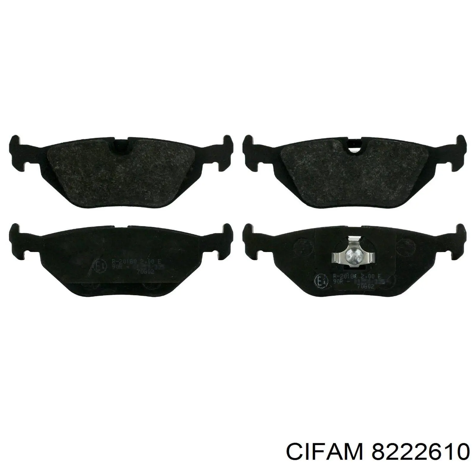 Задні гальмівні колодки 8222610 Cifam