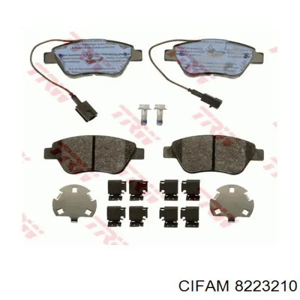 8223210 Cifam Передні гальмівні колодки