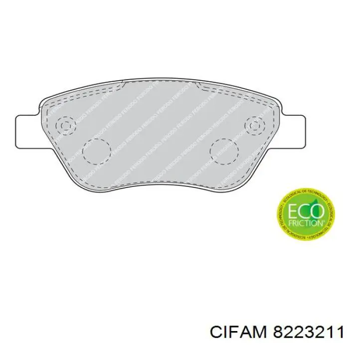 Тормозні колодки Cifam 8223211