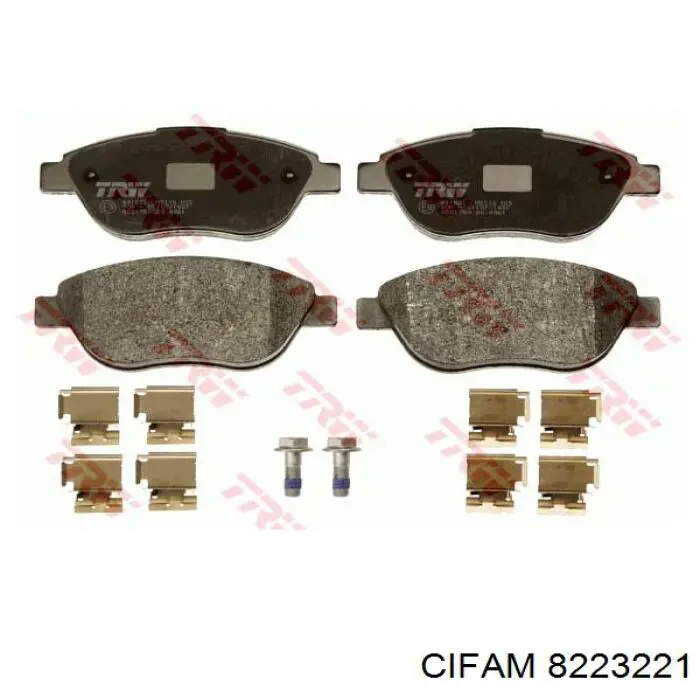 Передні тормозні колодки 8223221 Cifam