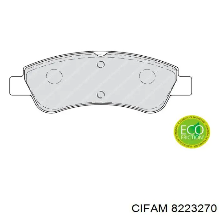 Тормозні колодки Cifam 8223270