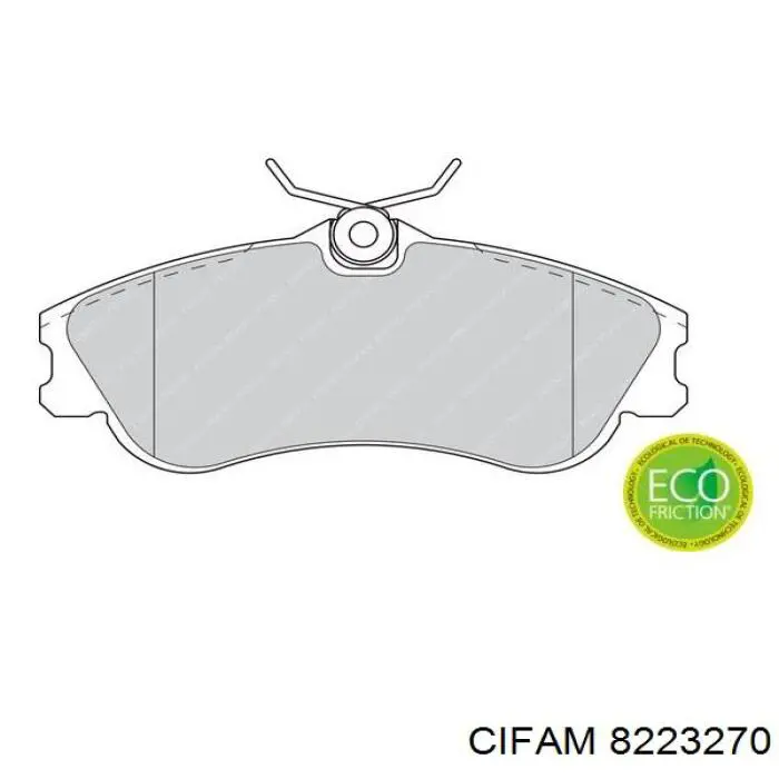 8223270 Cifam Передні гальмівні колодки