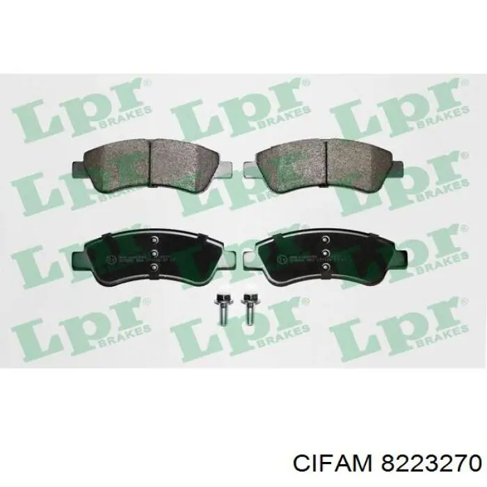 8223270 Cifam Передні гальмівні колодки