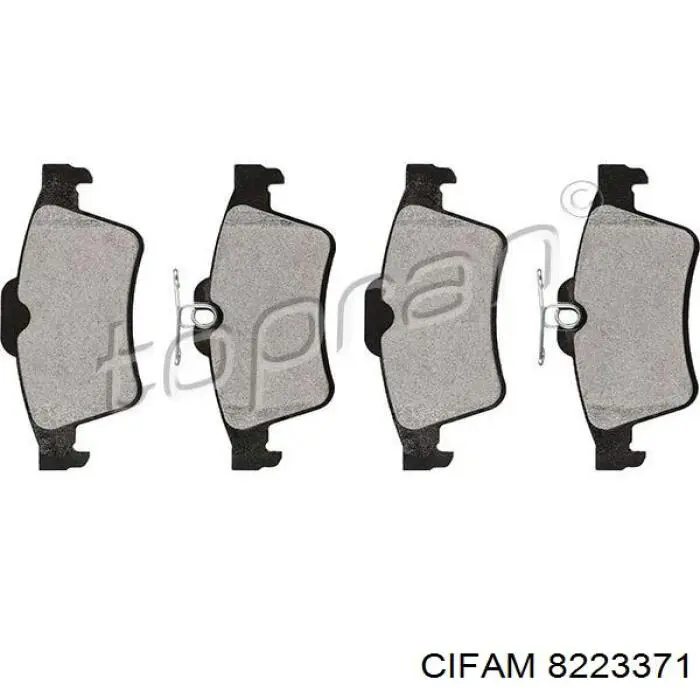 Задні гальмівні колодки Cifam 8223371 ціна, від 17.31 USD