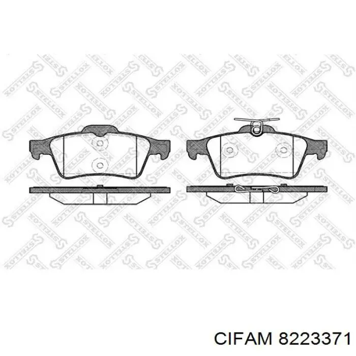 Купити 8223371 Cifam Задні колодки