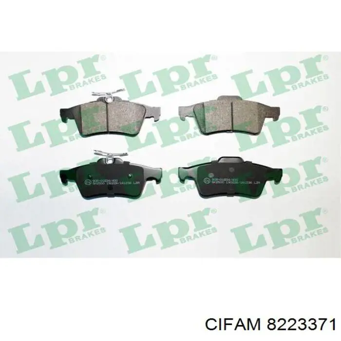 Задні гальмівні колодки Cifam 8223371 ціна, від 17.31 USD