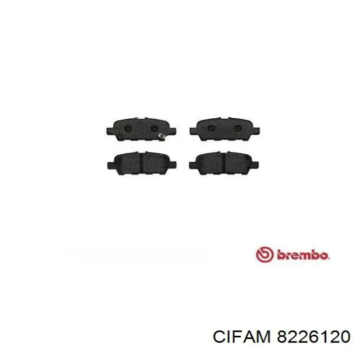 Купити 8226120 Cifam Задні колодки