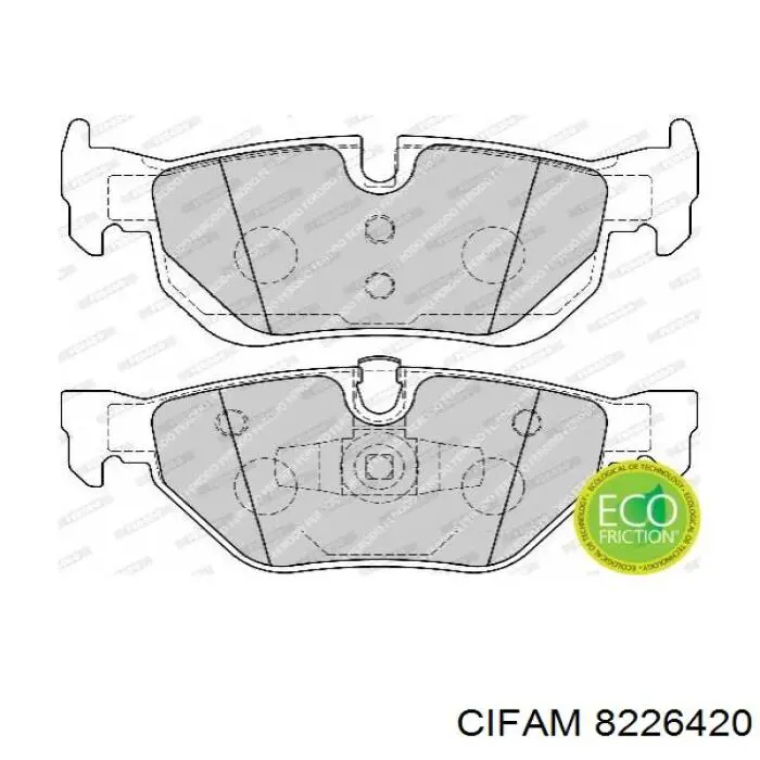Задні дискові колодки Cifam 8226420
