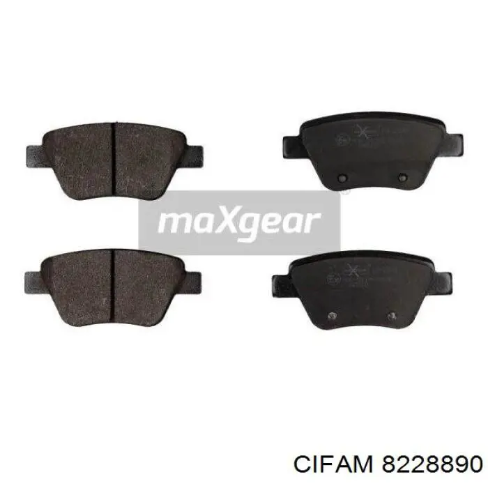 Задні гальмівні колодки Cifam 8228890 ціна, від 19.76 USD