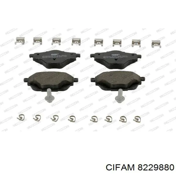 8229880 Cifam Колодки гальмівні задні, дискові