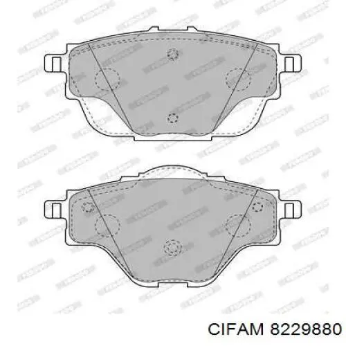 Задні гальмівні колодки Cifam 8229880 ціна, від 23.93 USD