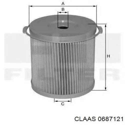 Фільтр паливний 0687121 Claas