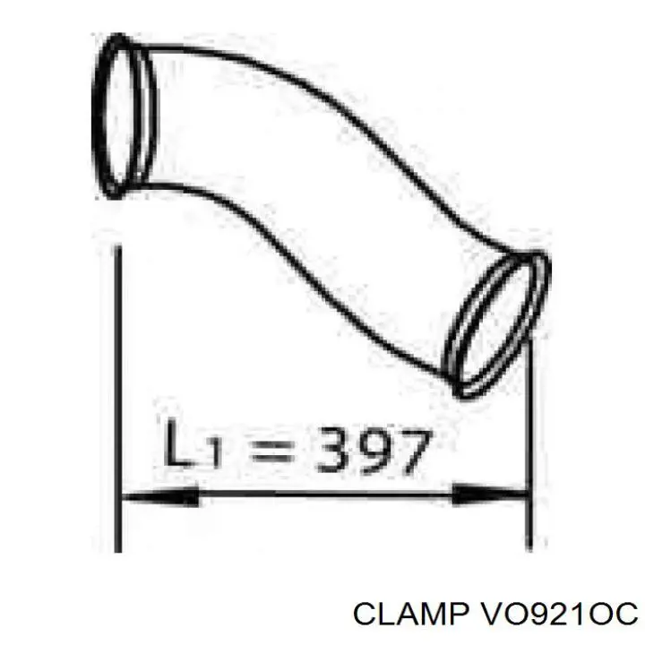 Купити VO921OC Clamp Зєднувальний хомут випускного колектора