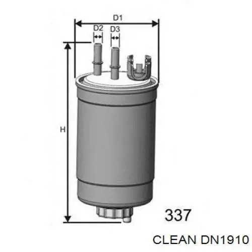 DN1910 Clean Фільтр палива