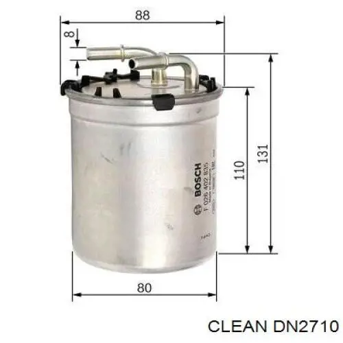 Фільтр тонкого очищення палива Clean DN2710 ціна, від 23.88 USD