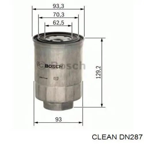 Фільтр тонкого очищення палива Clean DN287 ціна, від 8.49 USD