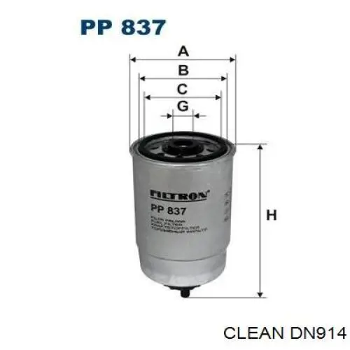 Фільтр тонкого очищення палива Clean DN914 ціна, від 5.63 USD