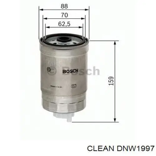 Паливний фільтр DNW1997 Clean