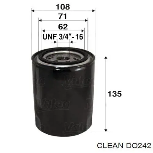 DO242 Clean фільтр масляний
