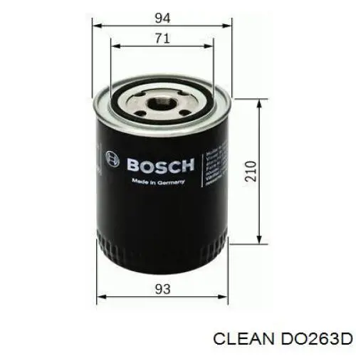 DO263D Clean фільтр масляний