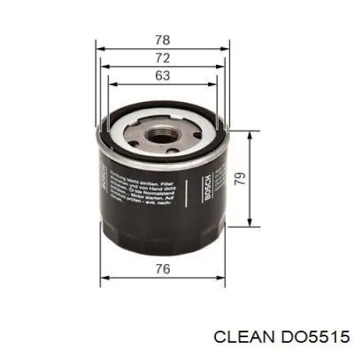 Масляний фільтр двигуна Clean DO5515 ціна, від 8.44 USD